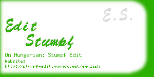 edit stumpf business card